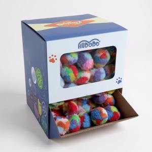 Kutulu Peluş Top 4 Cm - 180 adet