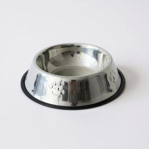 Paslanmaz Çelik Mama Kabı – 18 cm | Kaymaz, Hijyenik, Dayanıklı